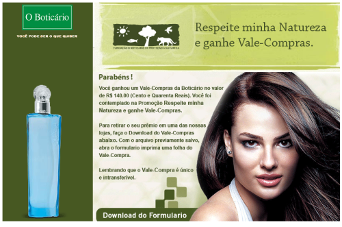 BOTICARIO PHISHING SCAM