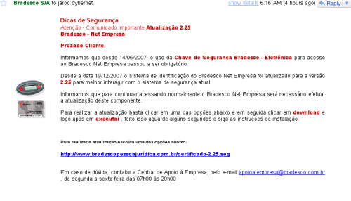 BRADESCO GOLPE