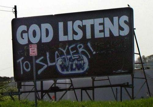 god listens to slayer