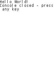 TELA DO HELLO WORLD !!!