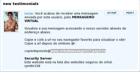 TESTIMONIAL MALDITO