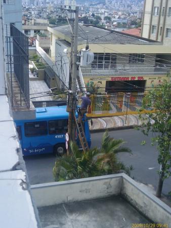 Técnico da Net no Poste