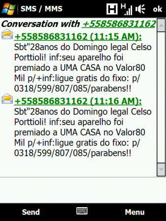 Eita Spam via celular
