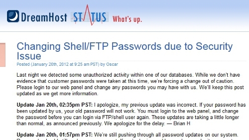 Dreamhost Hacked