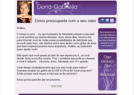 Gabriella querendo meu dinheiro