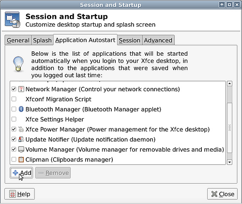 Startup Configuration