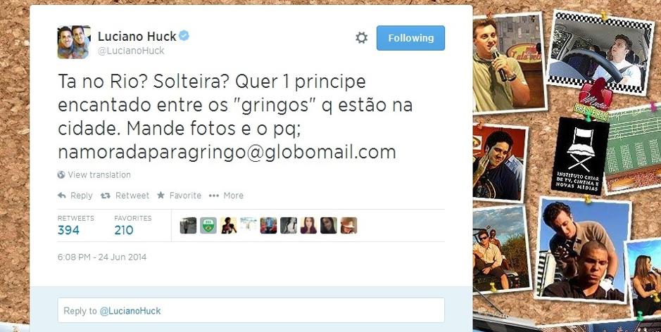 Luciano Huck e sua mensagem desastrada nas redes sociais