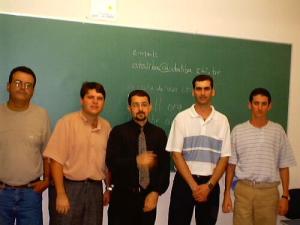 os organizadores do evento e eu