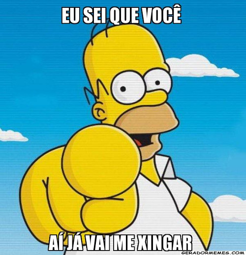 Homer dando o recado