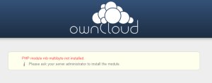 Erro do MbString na instalação do Owncloud